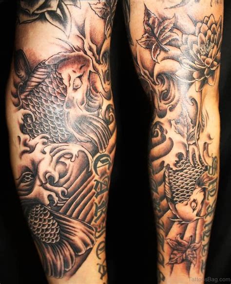 Explore the best koi fish tattoo designs for men from black to yellow and more. 80 Magnificent Fish Tattoos For Leg