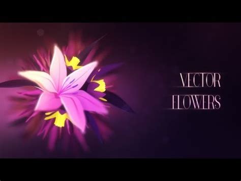 It work in adobe after effects cs4 and higher version, you can create it even 108. After Effects Template: Vector Flowers - YouTube