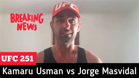 Ufc 261 kamaru usman vs jorge masvidal 2: USMAN VS. MASVIDAL (IT'S OFFICIAL) - YouTube