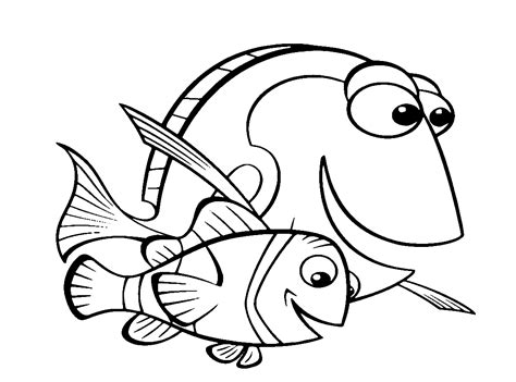 Note the following images were converted into image description: Finding Nemo Printable Coloring pages » Print Color Craft