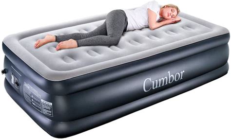 You could easily have your guests so, if you will be using the air mattress in a bedroom, you will likely concentrate on which one is the most. Lot Detail - CUMBOR DOUBLE HIGH TWIN AIR MATTRESS