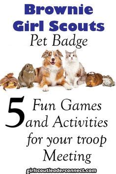 *this post contains affiliate links. Pet Badge | Girl scout badges, Brownie girl scouts ...