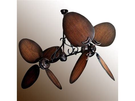 The light kit then has 2 light bulbs. Twin Star II Double Ceiling Fan - Oiled Bronze with 13 ...