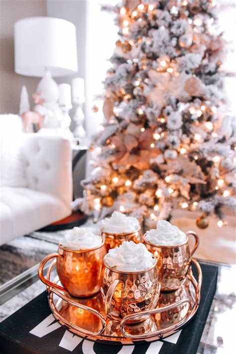 Wonderful home decor organizer and excellent goods! Blush Pink, Rose Gold, & White Christmas Decor