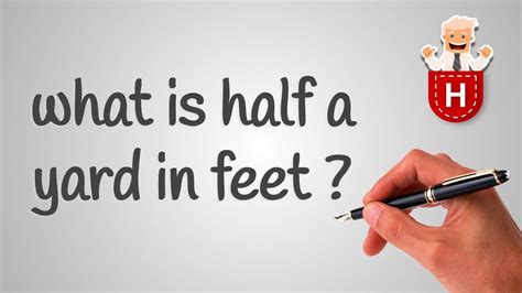 You can use the conversion. what is half a yard in feet - YouTube