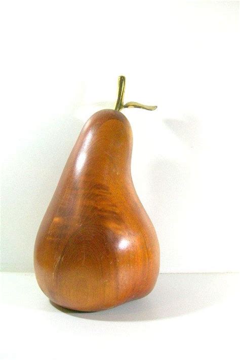 Great savings & free delivery / collection on many items. Vintage Large Wood Carved Pear Home Decor by ...