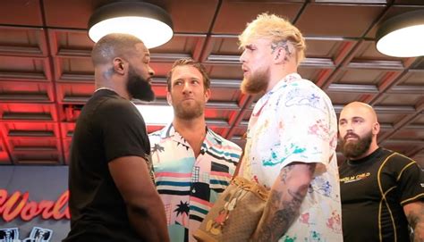 Tyron woodley's and jake paul's camps got into a heated exchange thursday following the news conference for their fight after woodley heard a member of paul's camp talking trash to his mother. Tyron Woodley rappe "I'll beat yo ass" à Jake Paul lors de ...