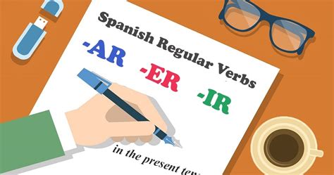 According to the spanish conjugation rules, different forms of the verb are created by removing the infinitive ending, such as ‒ar, ‒er, or ‒ir, and replacing it with the required ending that specifies who is performing an action depending on the used tense and mood (indicative. Spanish Regular Verbs