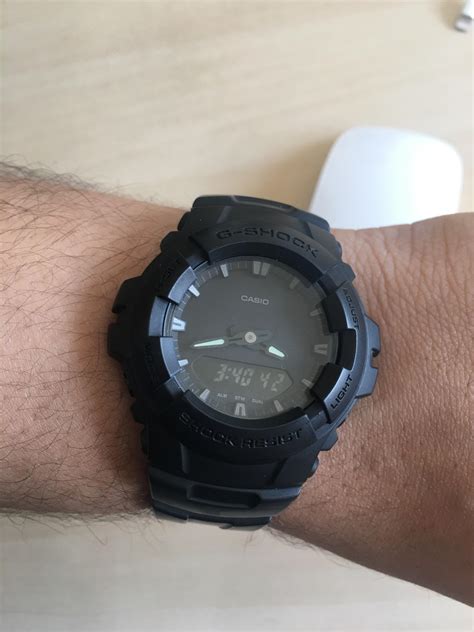 Simple matte black finish allows the form of the aw591, dw6900, gx56 and g100 models to stand out with buckles, buttons and bezel in a black ion plate finish. Clean and beautiful. G-100BB-1A. I just love it. : gshock