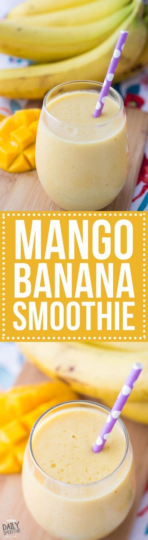 Find healthy, delicious banana smoothie recipes, from the food and nutrition experts at eatingwell. This mango banana smoothie recipe is creamy and delicious! This sweet smoothie will make… (With ...