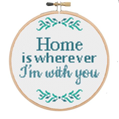 Check spelling or type a new query. PDF Home is Wherever I'm with You Cross Stitch ...