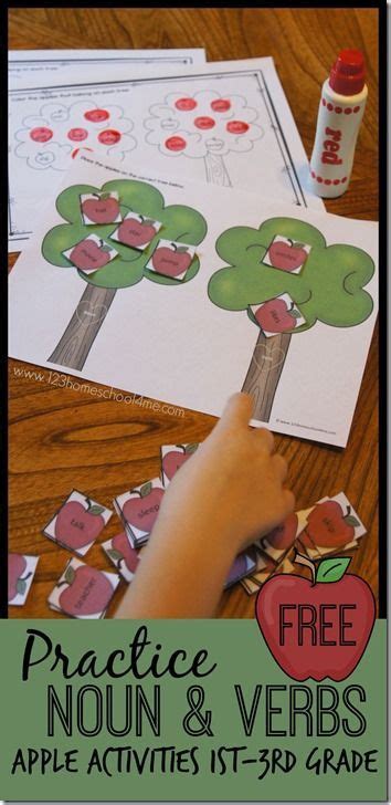 To find the subject and verb, always find the verb first. Noun and Verb Apple Trees | Nouns, verbs, Apple theme, Verb activities for first grade