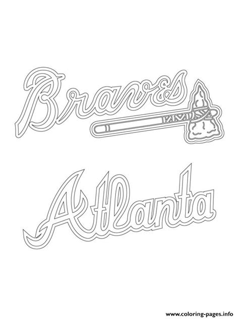 Coloring pages for adults theotix. Atlanta Braves Logo Mlb Baseball Sport Coloring Pages ...