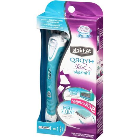Combining the uniquely designed schick hydro silk razor with advanced trimming technology, this razor shaves, trims, and transforms with just the flip of a handle. Schick Hydro Silk Women's Trimstyle Razor Handle With
