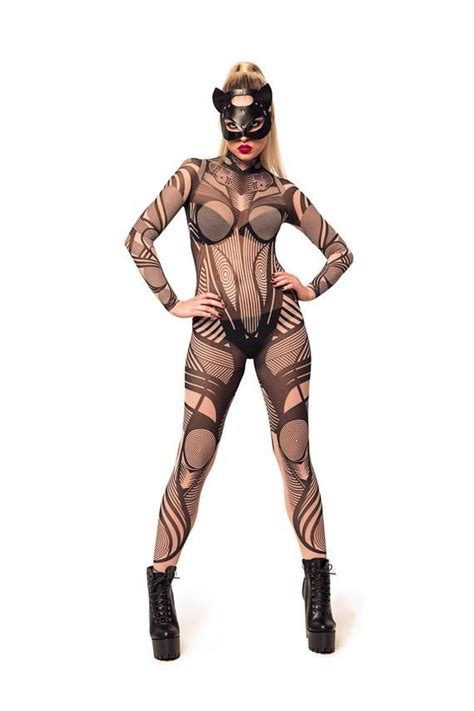 Discover more posts about catsuits. HYPNOTIC STYLE Full Body Catsuit, Black Catsuit, Mesh ...