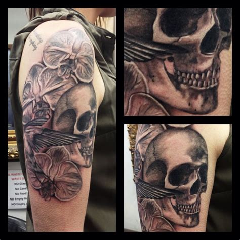 White tattoo ink allows these artists to showcase their skills, and if done correctly can produce some of the most incredible yet subtle body ink designs around. This is my newest tattoo. Freshly done. 7 hours work Sparrow Skull Orchid Ink Grey Wash Black ...