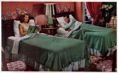 It didn't matter if the man and woman shown were only reading a bit before going to sleep, because the very thought that two people might do something else in that space was enough to make censors clutch their pearls. Pin on Remembering the old days