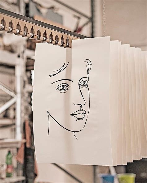 Art consisting mostly of solid lines. sonerbulutart Portrait #lithography #canson #face #visage ...