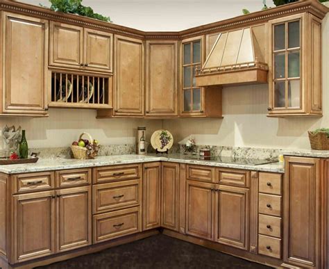 It has a subtle natural stain color with dark accent lines throughout the details of the door. York Ave Kitchen Cabinets - RTA Kitchen Cabinets