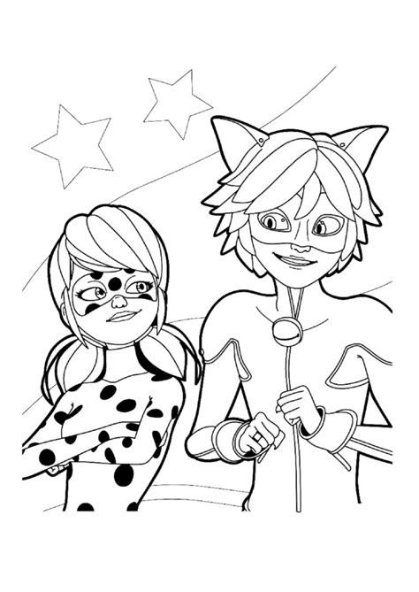 — i'm posting the last pages i made for dépendance Miraculous Ladybug & Cat Noir - Duo colouring image
