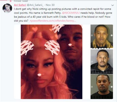 The rapper, 37, welcomed her first child with husband kenneth petty, 42, on sept. Nicki Minaj is allegedly dating a convicted rapist Kenneth ...