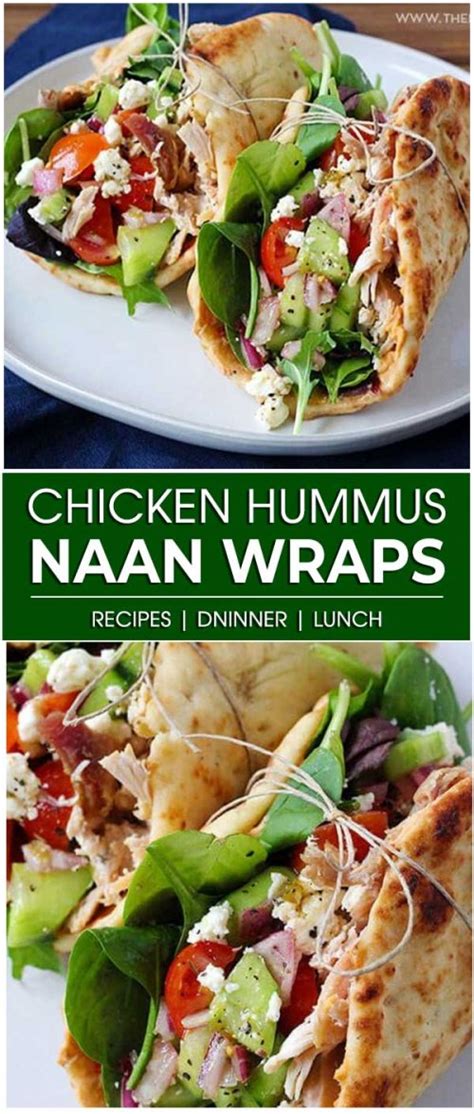 Sprinkle with leftover pulled chicken. Chicken Hummus Naan Wraps - HealthyCareSite