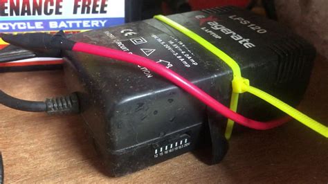 When a battery runs out for a motorcycle, the motorcycle won't turn over and start. Charging Motorcycle Battery using Laptap Charger - YouTube