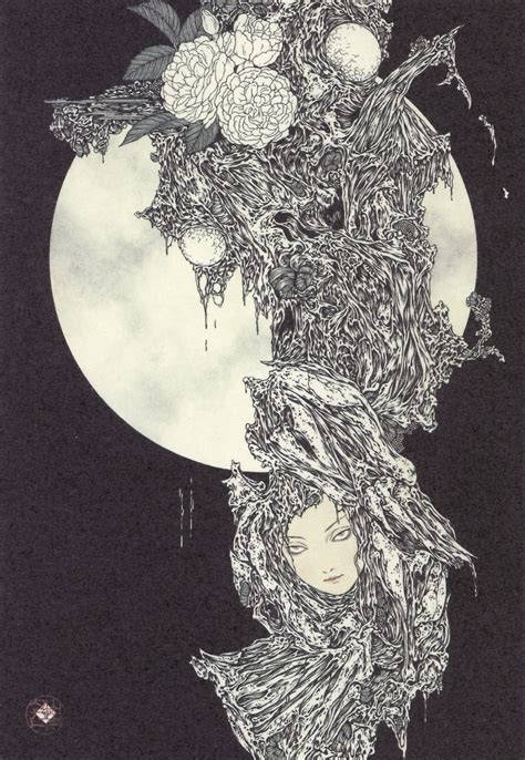 Takato yamamotos art is truly unique in the way that he portrays these intricate designs and scenes often resembling traditional japanese folklore, i love the use of toned down and desaturated colors that give off this eerie feeling. Takato Yamamoto | 絵, イラスト, アートデコレーション