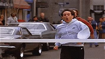 She is very … because she is working really …. Finish Line Seinfeld GIF - Find & Share on GIPHY