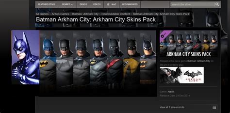 Arkham knight suit (v8.03 all skins for batman, catwoman, robin, and nightwing in batman: Batman Arkham City: Skins Pack DLC could have been epic with just one addition FIXED : gaming