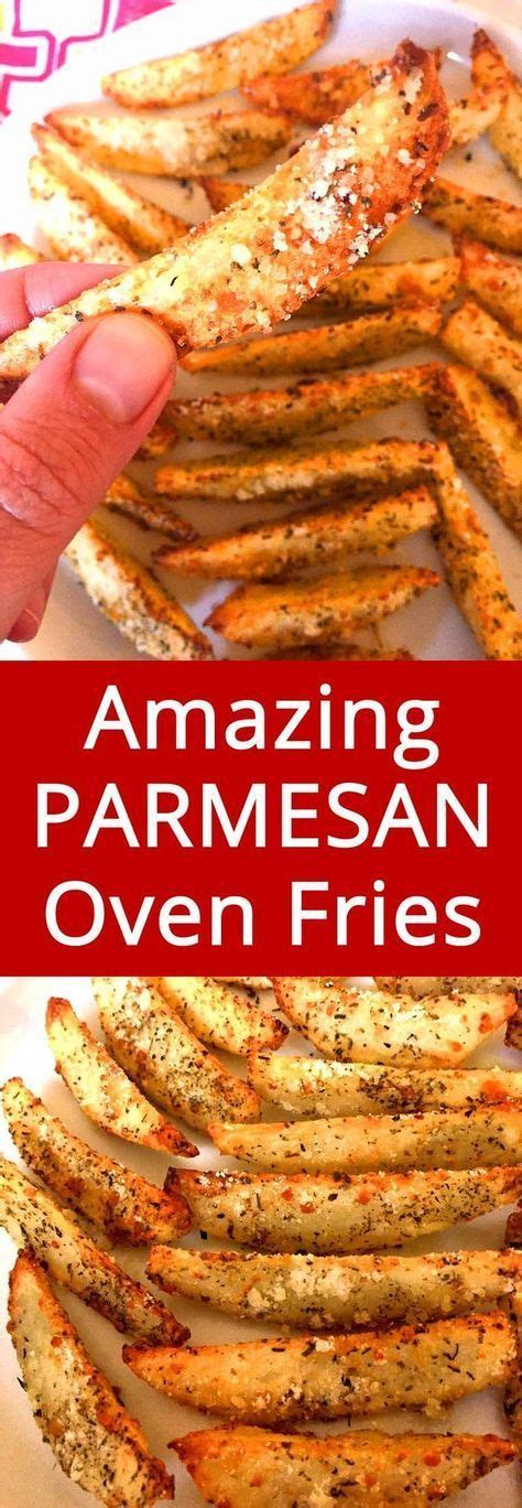 Coat a large baking sheet with nonstick oil spray. Oven Baked Garlic Parmesan Potato French Fries Recipe ...