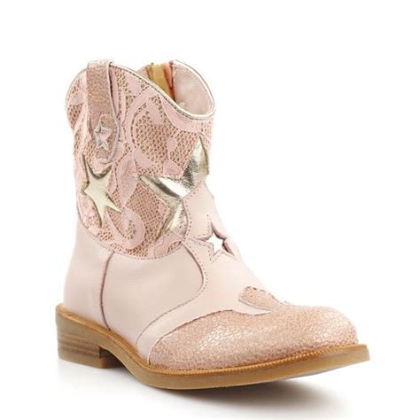 Handcrafted, finest quality, all leather fashion cowboy & biker boots. Zecchino d'Oro 4805 korte laarzen roze met kant | Korte ...