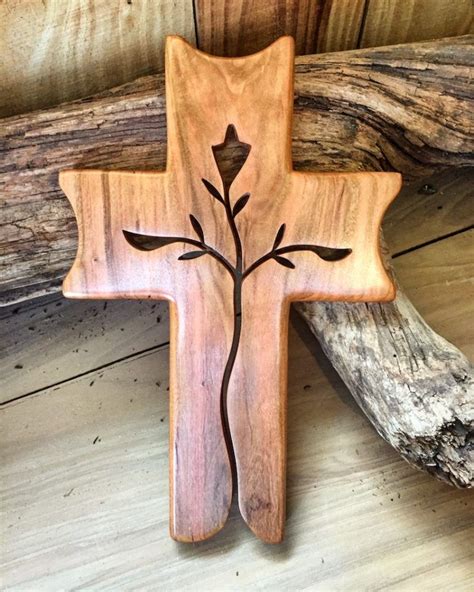 From canvas paintings to ornate mirrors, we have inspiration for every style. Graceful Life Cherry Cross | Wooden crosses diy, Wood wall cross, Wooden crosses