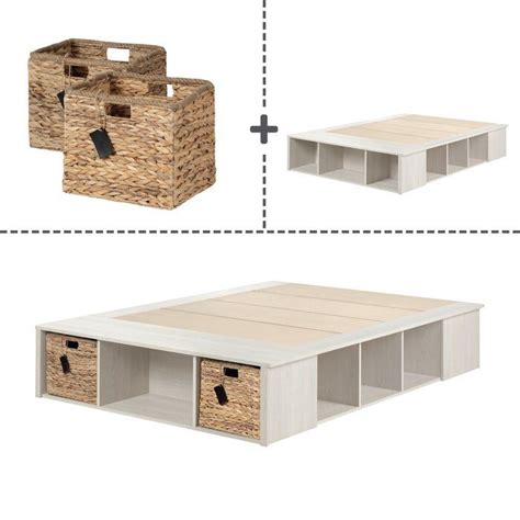 Six or twelve drawers (depending on size) give you room to store linens, cloths, shoes, and more! Lilak Storage Platform Bed in 2020 (With images) | Storage ...