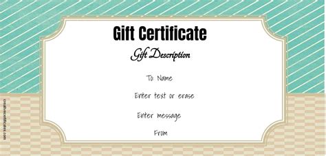 Gift certificate holiday border template. Free Gift Certificate Template | 50+ Designs | Customize Online and Print