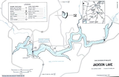 Memorial day weekend brings opening day in yellowstone and this is prime on these regional waters. Jackson Lake Fishing Map | Southeast ohio | Go Fish Ohio