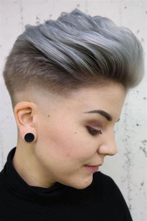 Or, if you hair is at least a few inches long. #shavedshortgirlhairstyles | Girls short haircuts, Short ...