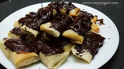 Kulit popia segera ( spring roll ) pisang. Resepi dan cara buat popis ( Popia Pisang )