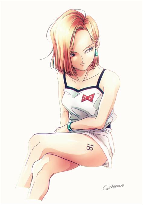 Dragon ball and saiyan saga : Safebooru - 1girl android 18 blonde hair blue eyes ...