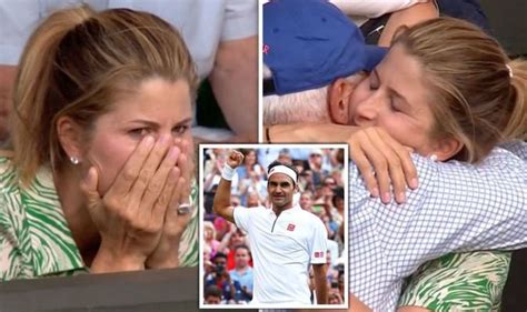 Mirka federer wife of roger federer watches her husband take part in the annual kids tennis day also watched by his four children myla rose federer,charlene riva. Roger Federer's wife Mirka Federer celebrates as star ...