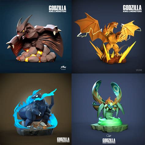 ArtStation - RodanFanart, Rattasat Pinnate | All godzilla ...