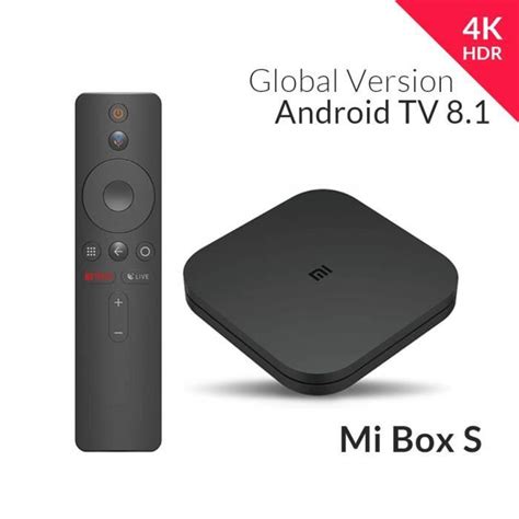 100% original mi android tv box global version! Xiaomi Mi Box S (Version UE) Lecteur multimédia 4K Ultra ...