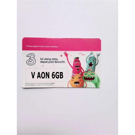 Pengisian pulsa dengan cara memasukkan nomor seri pada voucher setelah anda gosok. VOUCHER TRI AON 6GB KUOTA BRANCH PURWOKERTO | Shopee Indonesia