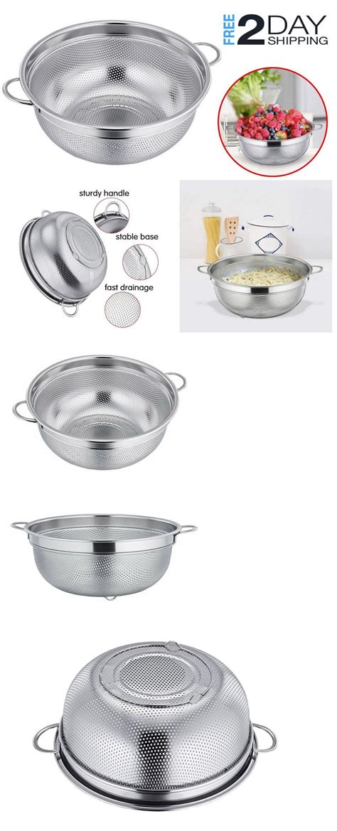 These are the best strainers for your simply put: Colanders Strainers and Sifters 20636: Stainless Steel ...