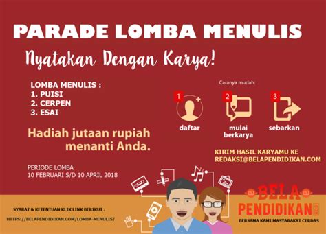 Menulislah dan berlombalah untuk menjadi yg terbaik. Lomba Menulis Cerpen 2018 - lomba menulis cerpen 2020 / 2021