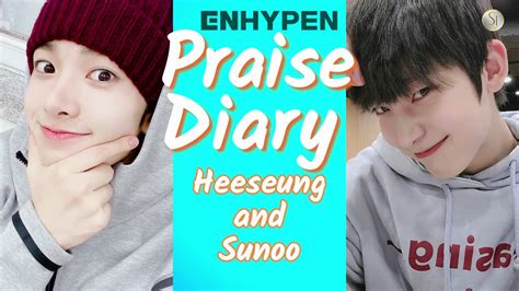 #niki #nishimurariki #enhypen #riki #heeseung. ENHYPEN Praise Diary of Heeseung and Sunoo - YouTube