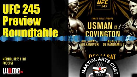 As amanda nunes readies to defend her bantamweight title at ufc 245, she does so as the unquestioned greatest female fighter of. UFC 245 Preview Roundtable!!! PODCAST - YouTube