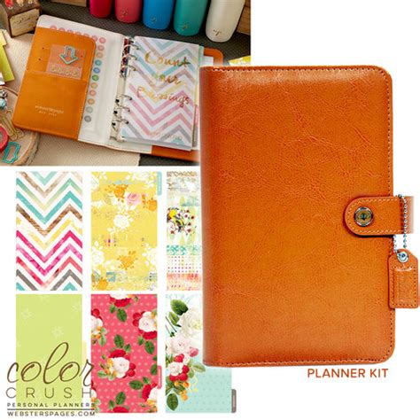 Е, днес ме осени музата :). Websters Pages Color Crush Caramel Personal Planner Kit