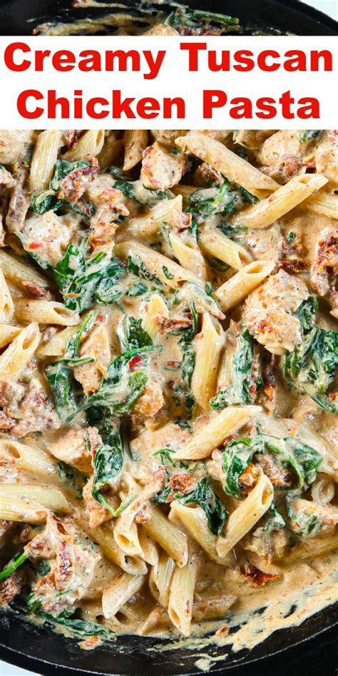 Just place the fully cooled pasta dish in an airtight container or ziplock freezer bag and it will keep in the freezer for about 6 months.to reheat it, just place it in the refrigerator overnight or in a bowl of water for about 20 minutes to thaw. Creamy Tuscan Chicken Pasta | Creamy chicken pasta recipes ...