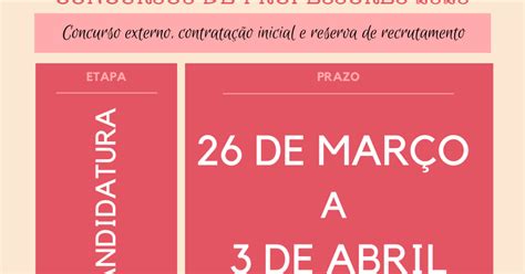 Concurso público de acesso anunciado pelo governo visa a promoção de 181.624 professores nas carreiras do ensino primário e secundário, no âmbito do memorando de entendimento entre. PROFESSORES LUSOS: Concursos de professores 2020/2021 ...